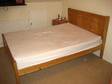 DOUBLE BED - Frame,  Real oak finish frame.Size double....