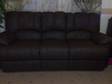 DIEGO REGULAR Leather Recliner Chocolate upholstered in....