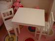 IKEA,  CHILDREN'S wooden table and 2 chairs,  painted....