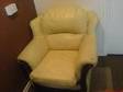 CREAM LEATHER armchair for sale. Good condition apart....