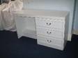 TRADITIONAL STYLE. Large,  white,  3 drawer dressing....