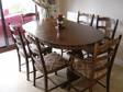 £160 - LARKSWOOD TABLE with 6 chairs