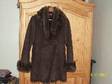 MONSOON LADIES Brown Faux Sheepskin Coat Size 8 (would....