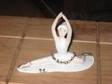 BALLERINA ORNAMENT. This ballerina is white with gold....