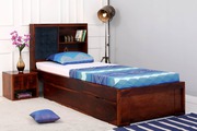 Get UPTO 60% Off on Single Bed From Wooden Space