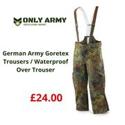 Shop German Army Trousers |Goretex Trousers